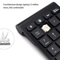 Nuevo Teclado Numérico Inalámbrico BT 5.0/2.4G de 22 Teclas, Mini Teclado Numérico Delgado para Laptop, Tablet, PC, iOS y Android con Función de Cálculo