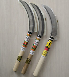 Japanese Style Agricultural Sickle 206C Wooden Handle - Professional High Carbon Steel Blade Rice Harvesting - Product Image 6