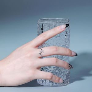 Dylam Best Bagues de mariage ajustables en argent sterling 925 avec diamant et lettre initiale A-Z, empilables, en oxyde de zirconium 5A - Product Image 2