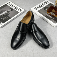 Chaussures classiques Penny à enfiler pour hommes en cuir véritable, style formel de luxe, légères, antidérapantes, toutes saisons 2026, silencieuses