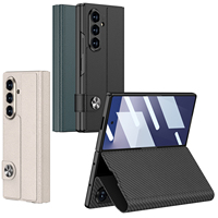 Funda Transparente GKK para Teléfono Móvil Z Fold 8 7 6, Ligera, Resistente a Impactos y Agua, Protección 360° con Soporte Integrado