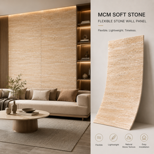 Coût de transport réduit, plaques de pierre souple <span class=keywords><strong>MCM</strong></span> ultra légères et flexibles, couleur entièrement personnalisable pour les grands projets immobiliers - Product Image 5