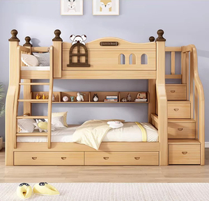 Letto <span class=keywords><strong>a</strong></span> castello in legno massello <span class=keywords><strong>per</strong></span> dormitorio studentesco, letto <span class=keywords><strong>a</strong></span> due piani <span class=keywords><strong>per</strong></span> due bambini in camera da letto - Product Image 1