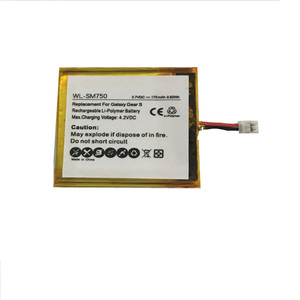 3.7V lipo EB-BR750 pour batterie de montre intelligente Galaxy <span class=keywords><strong>Gear</strong></span> <span class=keywords><strong>S</strong></span> <span class=keywords><strong>SM</strong></span>-<span class=keywords><strong>R750</strong></span> - Product Image 1
