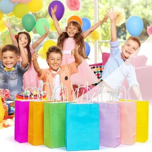 Bolsas de Papel Kraft Pequeñas con Asas para Regalos, Fiestas, Almuerzos Diarios, Tiendas, Mercados, Bolsas de Papel Kraft Reciclables - Product Image 5