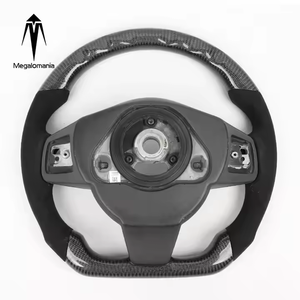 Volante de coche de fibra de carbono <span class=keywords><strong>Real</strong></span> para <span class=keywords><strong>Jaguar</strong></span> XF F-type f-pace E Pace XE volante soporte duradero Color personalizable - Product Image 3