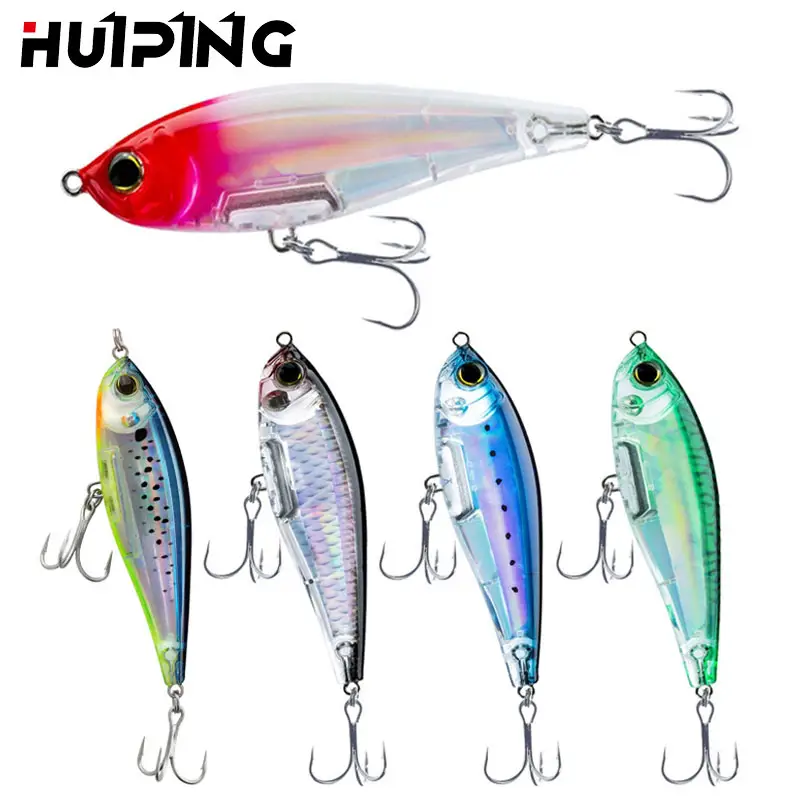 HUIPING 3D TwitchBait 70mm 8g Slow Sinking Pencil Fishing Lures Saltwater Pesca Artificial Baits Fishing Gear