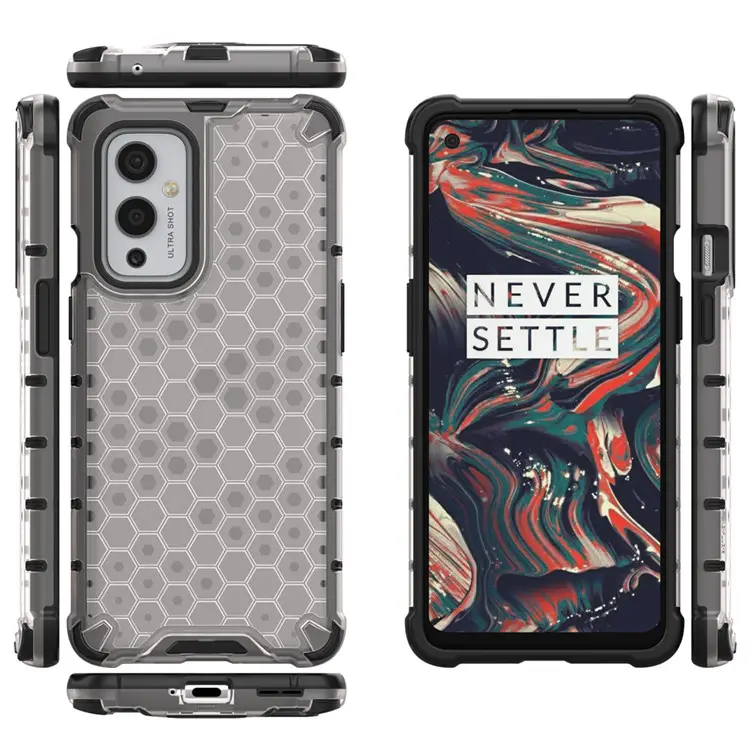 Wholesale Hard PC New Clear Mobile Phone Case for Oneplus Nord 2 5G for Oneplus 9r pro case Honeycomb Cover case for Oneplus 7T
