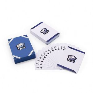 Personalized Bridge Size 4 Index 100 Plastic Coated Poker <b>Playing</b> <b>Cards</b> Custom - Product Image 1