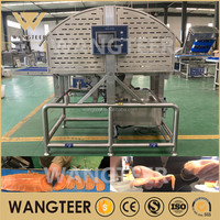Machine à découper automatique industrielle pour poitrine de poulet, bœuf, porc, saumon, poisson, trancheuse horizontale pour poisson frais congelé, machine à découper la viande