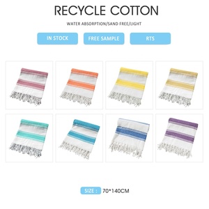 Fast Delivery Cheap Price Wholesale Colorful <strong>Hamman</strong> Fouta <strong>Towel</strong> Cotton Turkish Beach Recycled Cotton <strong>Towel</strong> - Product Image 4