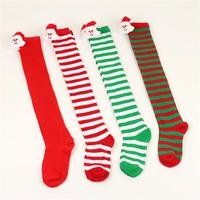 Chaussettes en polyester respirantes rayées canne à sucre WJN de haute qualité pour femmes, idéales pour l'hiver, le cosplay et Noël