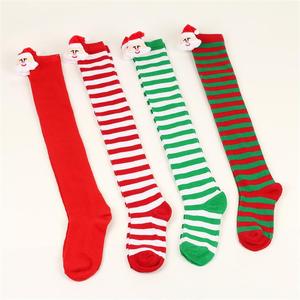 Chaussettes en polyester respirantes rayées canne à sucre WJN de haute qualité pour femmes, idéales pour l'hiver, le cosplay et Noël - Product Image 5