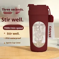 Tasse Mélangeuse Électrique Automatique – Agitation en un Clic pour Café, Lait en Poudre, Aliments – Matériau de Qualité Alimentaire – Cadeau Polyvalent pour le Fitness et l'Eau