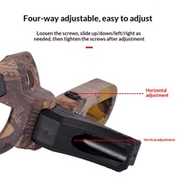 JIZHAN Factory Direct High Precision Aluminum Compound Bow Brush Arrow Rest 4-Way Adjustable Camo Archery Equipment Support