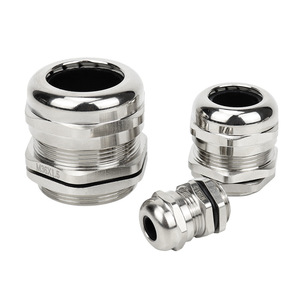 Presse-étoupe étanche IP68 en laiton nickelé, connecteur métrique de type M, avec verrouillage de câble pour boîtier électrique, vente en gros - Product Image 5