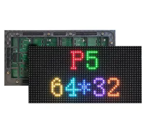 P5 modul LED luar ruangan 64x32 Pxiels 64x32 piksel Video dinding luar ruangan 320x160 Mm tampilan LED tetap 2 tahun warna penuh 5 Meter IP65