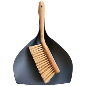 Bamboo Mini Europe Style Floor Broom with Plastic dustpan