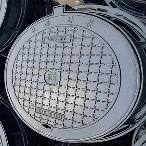 En124 D600 E600 Vierkante En Ronde Nodulair Gietijzeren Putdeksels Voor Watertanks Rioolwaterzuiveringsgietproducten - Product Image 2