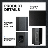 Prix Usine Promotionnel Haut de Gamme Enceinte de Scène Active en Bois 15 Pouces avec DSP Personnalisable MESES 915A pour Bar, Mariage, Conférence en Extérieur, Salle de Sport
