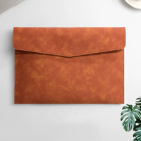 Haute Qualité A4 Fichier Titulaire Dossier Enveloppe Document Sac D'affaires Porte-Documents PU Portefeuille En Cuir-Vente Directe D'usine