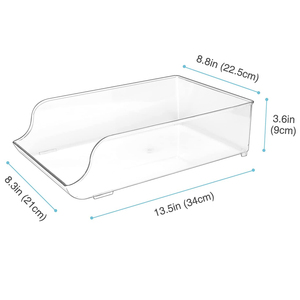 Soda Can Organizer for Refrigerator Stackable Organizer Keeper Bins Clear Plastic Pantry Fridge Storage Rack Bpa Free