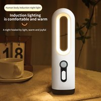 Veilleuse LED sans fil rechargeable USB pour cuisine et chambre, design moderne, détecteur de mouvement, vente chaude, portable, électrique, en plastique