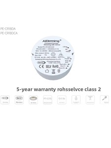 Controlador LED <span class=keywords><strong>DALI</strong></span> de Corriente Constante con Atenuación para Luminaria de Riel de Superficie, Transformador Integrado, Entrada 200-250V CA/9-40V CC, 1-50W - Product Image 2
