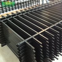 Customized Decorative Tubular Arrow Fence Tube Metal Ornamental Black Galvanized 6X8 Security Spear Top Steel Fence Panels