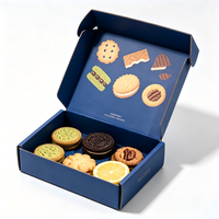 Boîte à biscuits personnalisée avec impression de fruits, boîtes en papier pour cadeaux, emballage cadeau de boulangerie de qualité alimentaire, boîte cadeau