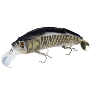Crazy New arrival Hard Minnow Fishing Lure segment fishing lure with Hook for Seawater fishing minnow