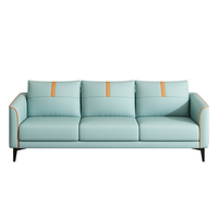 Canapé double trois places en tissu technique pour salon, design moderne et épuré, idéal pour petit appartement, magasin de vêtements, location, très populaire