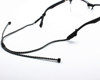 Cordon de lunettes de lecture et de soleil en polyester écologique antidérapant et réglable de 75 cm pour la vente en gros
