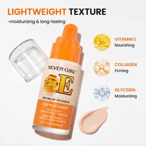 Fond de teint liquide léger <span class=keywords><strong>BB</strong></span> Cream, couvrance naturelle, éclaircissant, hydratant, formule imperméable, maquillage longue durée, 50ML - Product Image 5