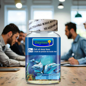 Suplemento dietético Daynee, cápsulas de gel blanda de aceite de pescado de mar profundo más vitamina D3 para apoyar la salud del cerebro y el corazón - Product Image 6