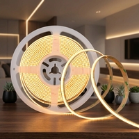 Bande LED COB en cuivre ultra-mince de 10 mm de largeur, 14 W, connectivité USB, améliore l'éclairage des plans de maison et des espaces de loisirs