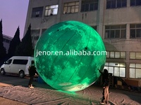 Ballon gonflable géant en forme de lune, ballon gonflable LED en forme de planète pour décorations de fête et d'événements