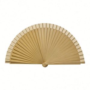 Elegante Abanico Plegable de Bambú de Estilo Chino Vintage para Disfraces, Fiestas y Decoraciones, Color Sólido, Estilo Español - Product Image 5