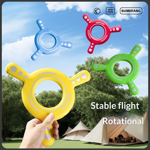 Nuevo Boomerang de Juguete para Niños de 2 a 4 Años, Apto para Padres, Deportes al Aire Libre en el Parque, Disco Volador Suave de Tres Aspas de Goma - Product Image 1