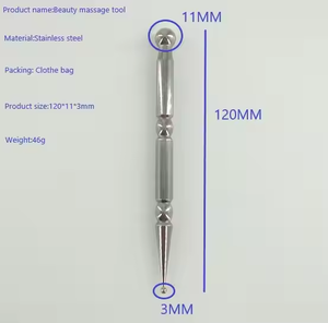 Aço inoxidável 304 Terapia Facial Acupuntura Caneta Massageador Trigger Point Massagem Ferramenta Massagem Tecido Profundo - Product Image 5