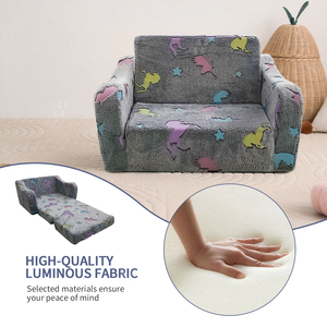 Phát sáng trong bóng tối trẻ em chuyển đổi Sofa ghế gấp ra đi văng Lounger cho phòng ngủ Toddler nệm với kéo ra tính năng - Product Image 4