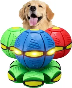 OEM पालतू पशु आपूर्तिकर्ता पोर्टेबल इंटरैक्टिव फ्लाइंग मैजिक बॉल पालतू फ्लाइंग तश्तरी बॉल खिलौना पालतू बॉल कुत्ता खिलौना आउटडोर के लिए फ्लाइंग