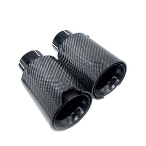 Глянцевый наконечник выхлопной трубы из углеродного волокна, 1 шт. - Product Image 1