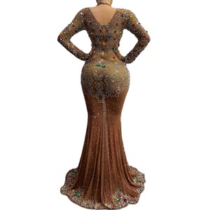 NOVANCE y1752-c-robe sirène <span class=keywords><strong>de</strong></span> luxe, robe <span class=keywords><strong>de</strong></span> demoiselle d'honneur <span class=keywords><strong>de</strong></span> mariage, robe <span class=keywords><strong>de</strong></span> soirée transparente, Sexy, offre spéciale - Product Image 4