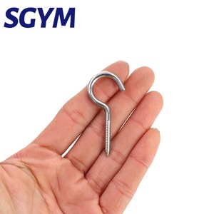 Gancho de ojo de acero inoxidable 304, Perno de tornillo abierto, cerrado, autorroscante, tornillo de Copa, tornillo de madera, gancho de signo de interrogación - Product Image 5