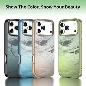 Soonleader Thương Hiệu Mới Gradient Mô Hình Lông <span class=keywords><strong>Imd</strong></span> Quá Trình Mạ Chống Sốc Điện Thoại Bìa Đối Với iPhone 17 16 Pro Max - Product Image 3