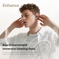 Mini Auriculares M139, Auriculares Inalámbricos con Clip para la Oreja, Audio de Alta Resolución, BT 6.0, IPX4, 38H, Pantalla Digital Táctil, OEM