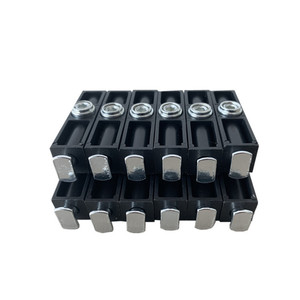 Huayi Parts 18 <b>Lock</b> Flat Head 13 All Aluminum <b>Cabinet</b> Connecting <b>Lock</b> Black Plastic Furniture Profile Connector - Product Image 1