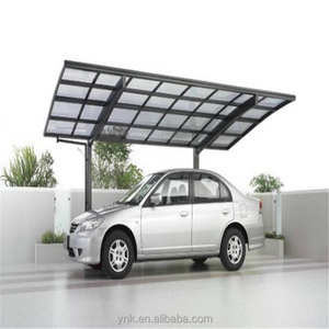 Abri de parking en aluminium avec pergola et toit en polycarbonate pour garage simple - Product Image 6