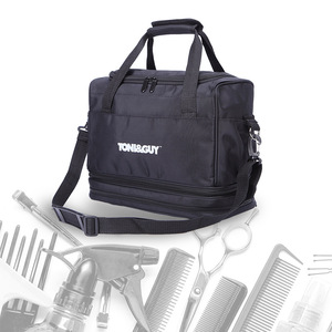 Toni&Guy <b>Tool</b> Duffle Bag Black Double Handle Multi Function Beauty <b>Storage</b> Bag for Hair Care Makeup - Product Image 3